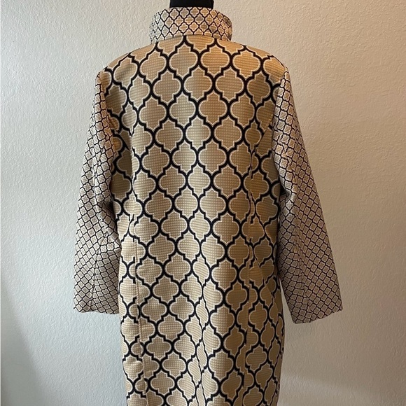 SPANNER Womens Coatigan 3/4 L Sz XL Tan Officewear Business Casual Sophisticated - Picture 4 of 12